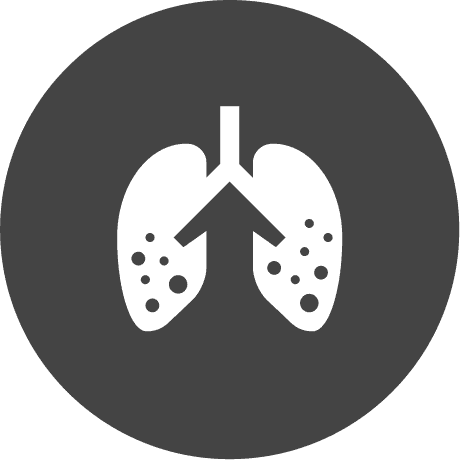 logo pulmones forma pestaña